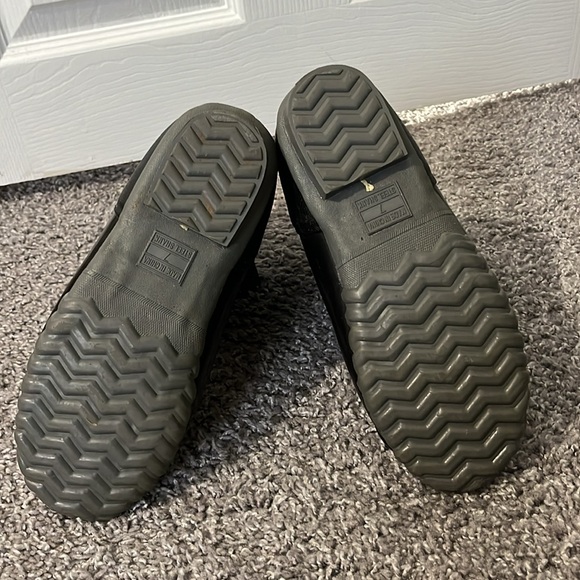 Sporto Women's Rain Boots Black Gray Plaid Rain Lace Up - Picture 7 of 8